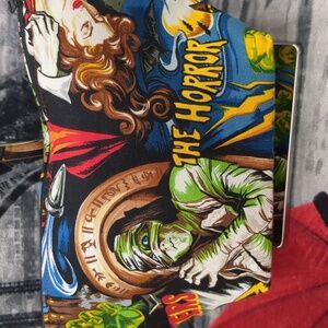 Colorful Graphic Horror Women's Makeup Bag
